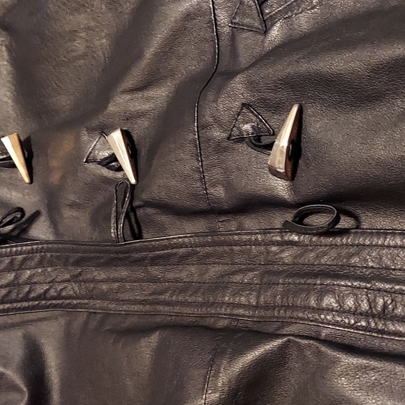 Leather Genuine Black Jacket GREE BELL - Picture 8 of 11